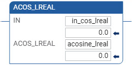 ACOS_LREAL 梯形图示例