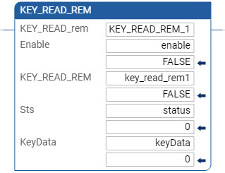 KEY_READ_REM 梯形图示例