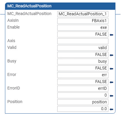 MC_ReadActualPosition 梯形图示例