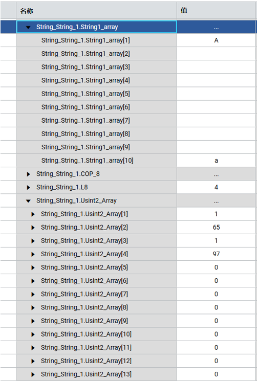 含有值的数组元素