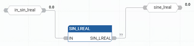 SIN_LREAL 功能块图示例