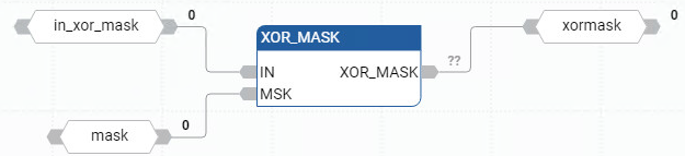 XOR_MASK 功能块图示例