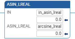 ASIN_LREAL 梯形图示例