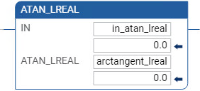 ATAN_LREAL 梯形图示例