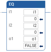 EQ 梯形图程序示例