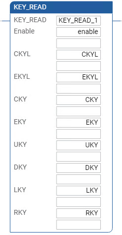 KEY_READ 梯形图示例