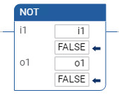 NOT 梯形图程序示例