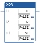 XOR 梯形图程序示例