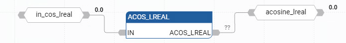 ACOS_LREAL 功能块图示例