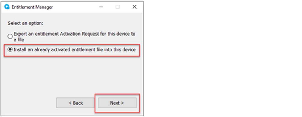 在 FactoryTalk Optix Entitlement Manager 中安装设备中已激活的权利。
