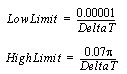 SOC high and low limit equation