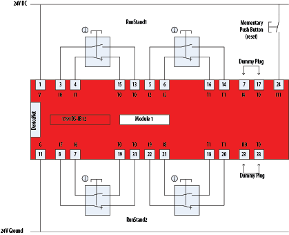 Two-hand Run Station - Enhanced (THRSe) programming and wiring example