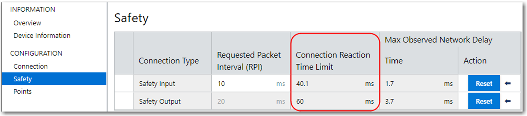 连接反应时间限制